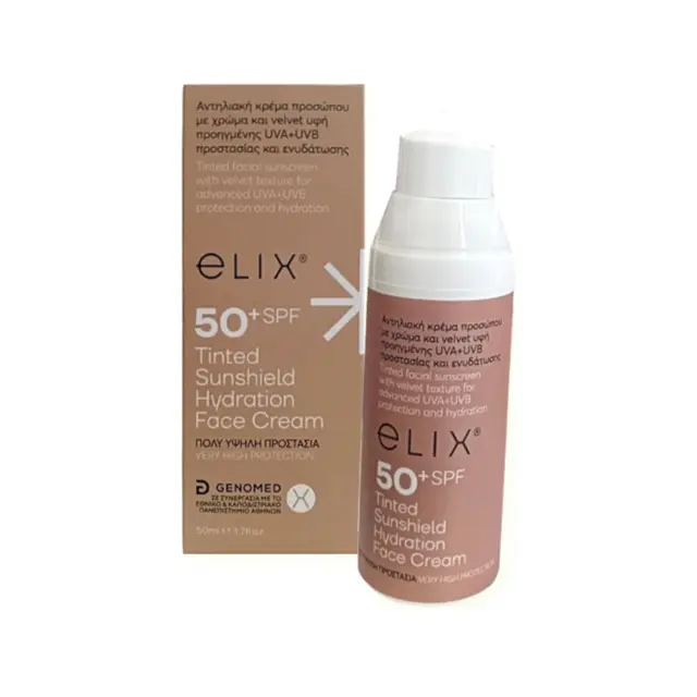 Genomed Elix Αντηλιακή Κρέμα Προσώπου Με Χρώμα 50ml