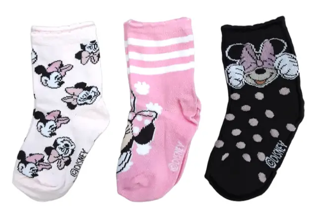 Παιδικές Kάλτσες 3 Ζευγάρια Minnie Black Poua 7120299 - 27-30 2