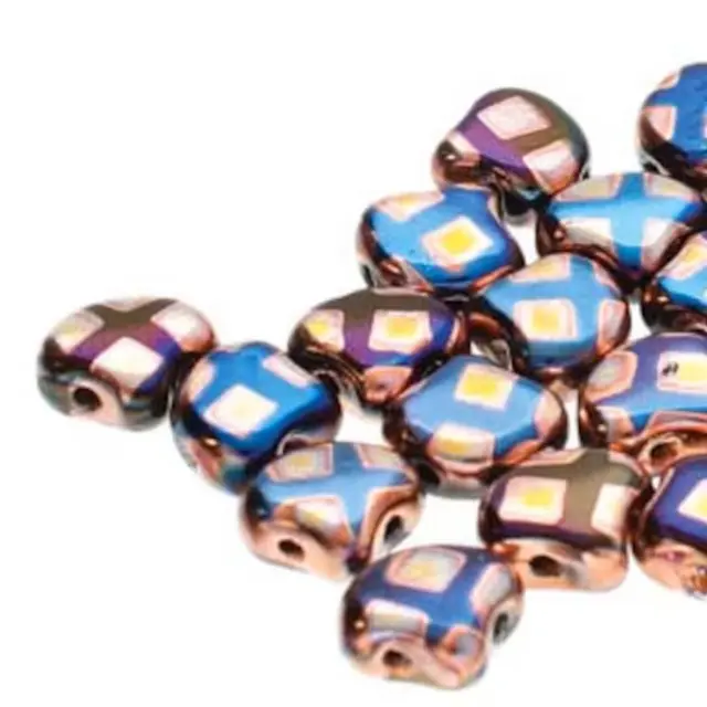 Χάντρα Matubo Ginko 7.5mm - Jet Blue Sun Cube ~10gr