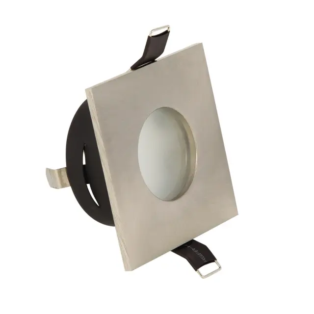 Primo 03035/MC Σποτ τετράγωνο σταθερό με γυαλί ματ IP65 8.5x8.5cm νίκελ ματ Nickel
