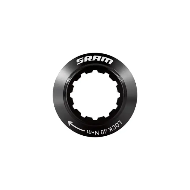 LOCKRING SRAM CENTERLOCK 23MM 12 NOTCH INTERNAL SPLINE BLACK