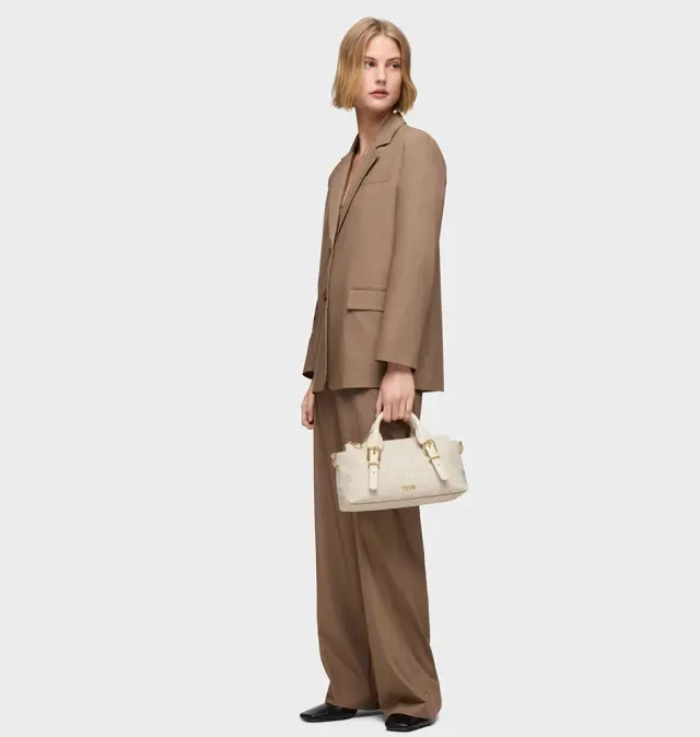 Τσάντα TOUS Bowling Buckles Silhouette 2002201501 Μπεζ 3