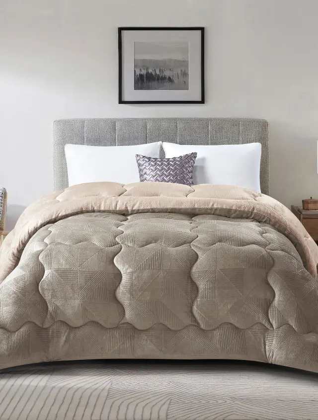 Κουβερτοπάπλωμα NIVORO CREAM MADI ημίδιπλο: 180 x 240 εκ.