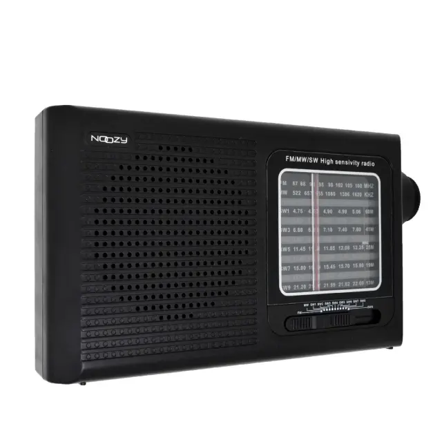 Φορητό Ραδιόφωνο Noozy DRB01 FM/MW/SW Λειτουργεί με Τροφοδοσία Ρεύματος ή Μπαταρία Υποστηρίζει Φόρτιση Μπαταριών 3