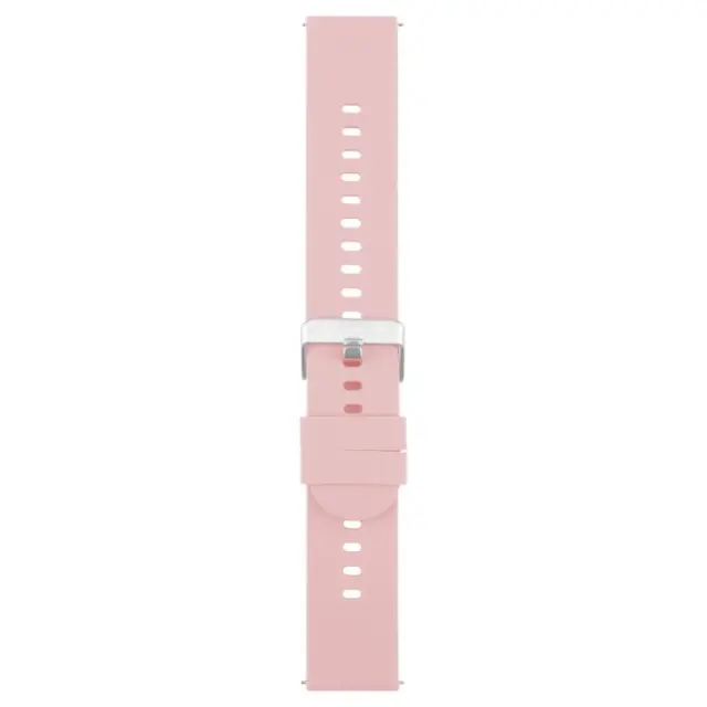Solid Color Λουράκι για Smartwatch 20mm-Pink OEM 2