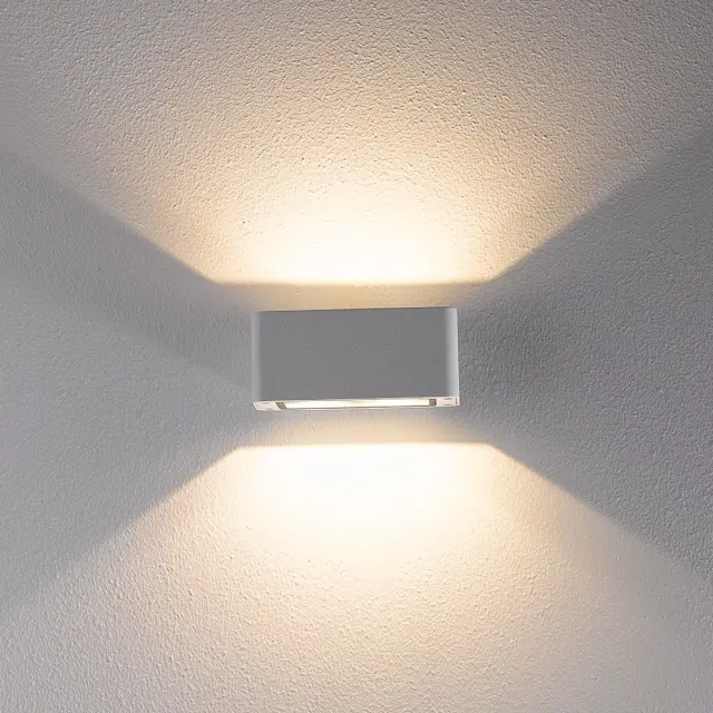Cam Φωτιστικό Led τοίχου Up/down 12W 3000K IP54 15x6.5x9cm λευκό Άσπρο