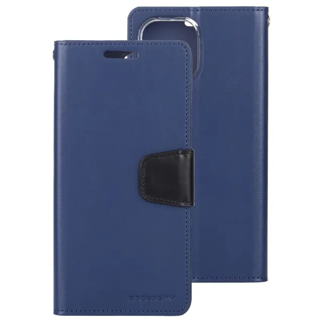 Θήκη Book Goospery Sonata Diary Case για Apple iPhone 12 Pro Max Μπλε-Μαύρο