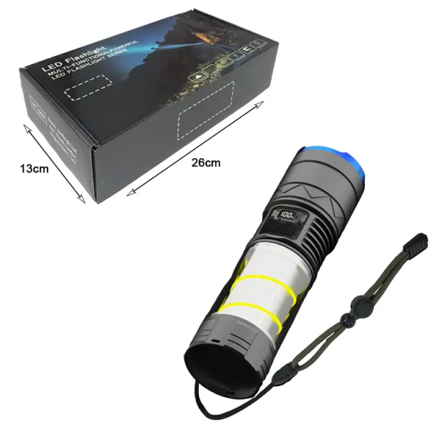 Επαναφορτιζόμενος Φακός LED USB 5021A - Multi-functional Powerful Flashlight Series 0102137 3