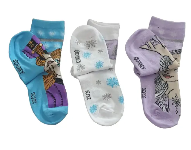 Παιδικές Κάλτσες 3 Ζευγάρια Frozen Blue White Purple 7120058 - 31-34 3