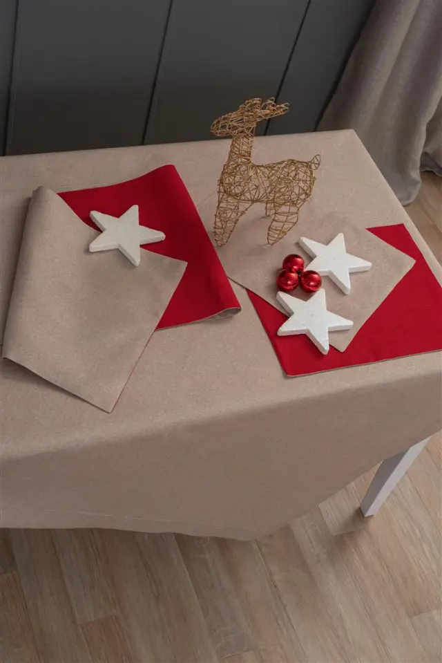 Σετ Σουπλα Christmas Collection 35X45 CD01 Palamaiki BEIGE 35x45