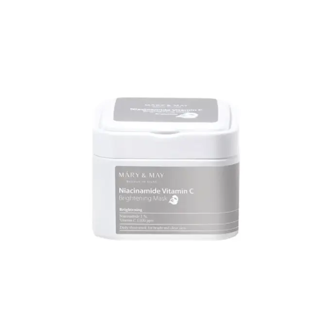 Mary&May Niacinamide Vitamin C Brightening Mask Μάσκα Προσώπου με Νιασιναμίδη & Βιταμίνη C, 30τεμ