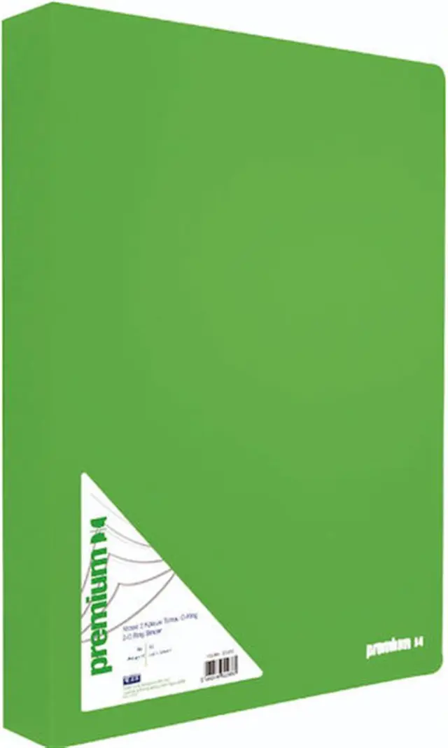 A&G Ντοσιέ PP με 2 Κρίκους O-ring Premium Α4 Λαχανί / 032205 (A & G)