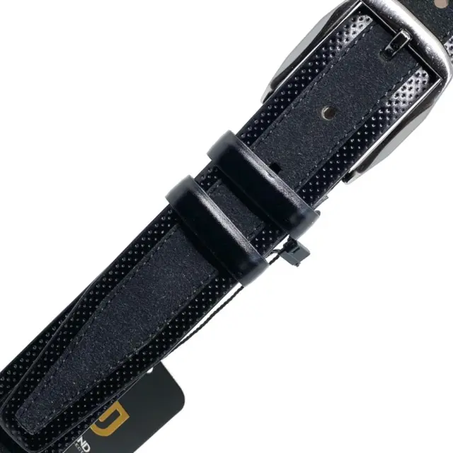 Μαύρη Ζώνη P.U. Leather Τύπου Suede 3,5 cm - 105cm 3