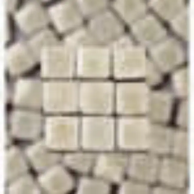 Mini Κεραμική Ψηφίδα 5x5x3mm, Cream, RW01 ~10gr ~100τεμ