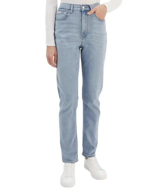 Calvin Klein - Γυναικείο Παντελόνι Jean Ck Mom High Rised LV047E618G-VLJ Γαλάζιο 3