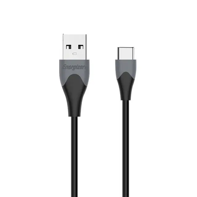 ENERGIZER C610CGBK - ΚΑΛΩΔΙΟ USB 2.0 A ΣΕ USB TYPE-C 1.2m ΜΑΥΡΟ - ΓΚΡΙ