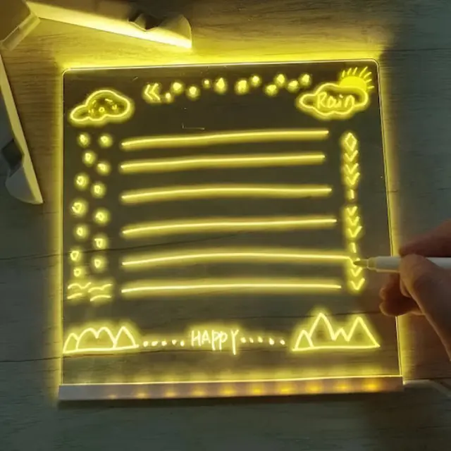 Led Διαδραστικός Πίνακας Ζωγραφικής & Μηνυμάτων 20x20cm Lumoboard 3