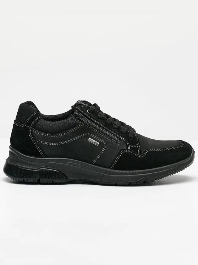 Imac Sneakers Unisex Δέρμα Νυbuck/Δέρμα Suede Μαύρο IMA/253328 NERO/NERO - 40 2
