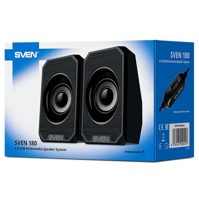 SVEN 180 2.0 Ηχεία 5w USB/DC 5ν 3