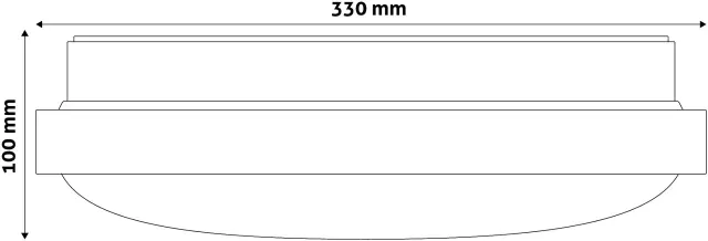 Avide LED Μοντέρνα Πλαφονιέρα Οροφής Pandora (Αλουμίνιο) 18W 330*100mm Λευκό 4000K 15.001.0198 3