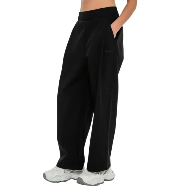 Body Talk Woven Open Hem Pants 7/8 Black 1261-907700 - XL 3