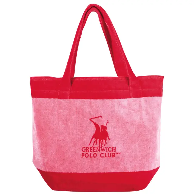 Τσάντα Θαλάσσης 55x40 Greenwich Polo Club 4000 Pink-Red 100% βαμβακερό