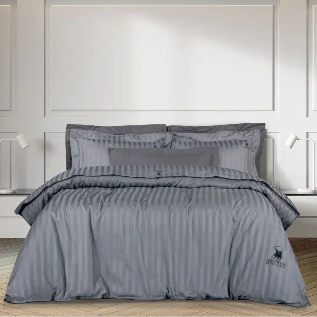 Παπλωματοθήκη Υπέρδιπλη 220x240, 50x70+7 2152 Ανθρακί Greenwich Polo Club