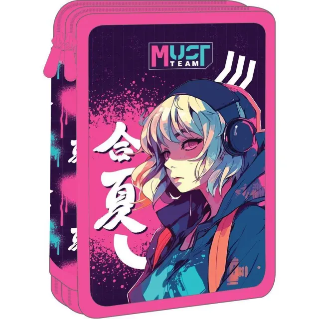Κασετίνα Διπλή Γεμάτη Must Team 15X5X21 Anime/ 0586720 (Must)