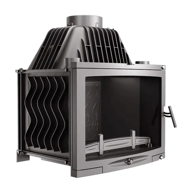 Ενεργειακό Τζάκι Ξύλου 16,1kW από Μαντέμι W17 Panorama ECO - KAWMET 3