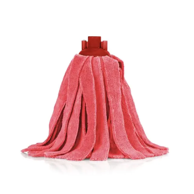 Delta Cleaning Microfiber Σφουγγαρίστρα ημιεπαγγελματική με λωρίδες Κόκκινη / ΕΜ24Κ