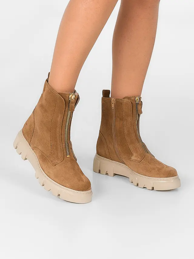 Gabor Μποτάκια Γυναικείο δέρμα suede Μπεζ GAB/71733 14-LION 2