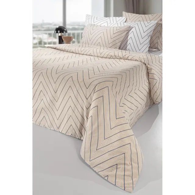 Σετ Παπλωματοθήκη Μονή 2 Τεμαχίων Guy Laroche Canyon Natural 165x225