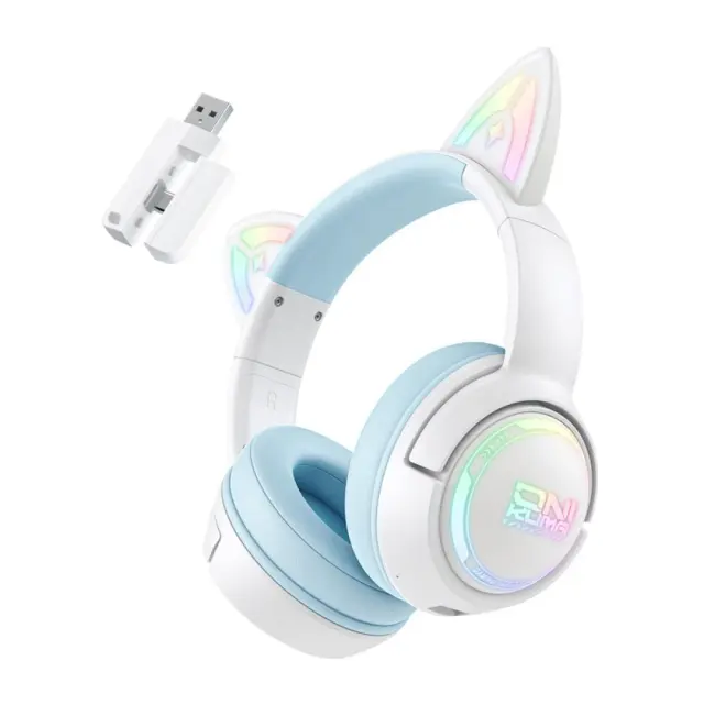 Onikuma GT838 Ασύρματα Bluetooth Over Ear Ακουστικά με 12 ώρες Λειτουργίας Μπλε