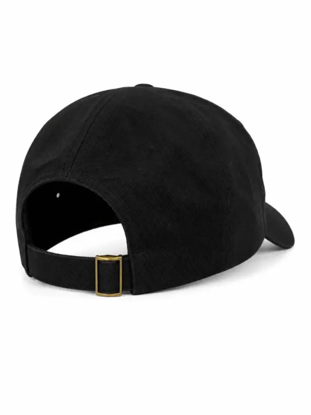 GHETTO GREECE Black Baseball Cap – Adjustable Adult Size 3