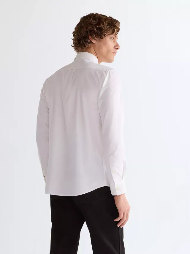 Wrangler Ανδρικό Πουκάμισο Oxford 112350485 – White Oxford - 3XL 2