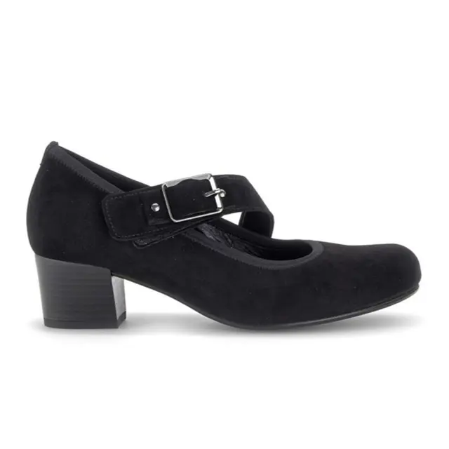 Gabor Μπαρέτες Γυναικείο δέρμα Nubuck Μαύρο GAB/301301 001-BLACK - 36
