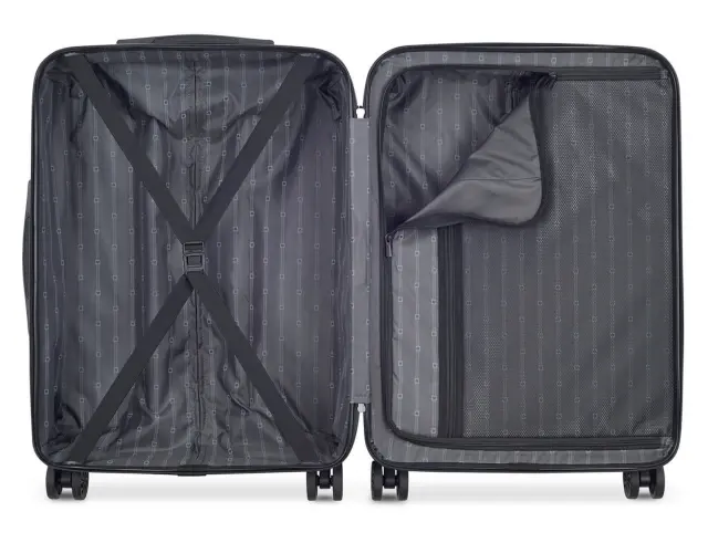 Βαλίτσα Delsey Paris με χωρητικότητα 101L, τηλεσκοπικό χερούλι, κλείδωμα ασφαλείας, 4 ροδάκια και διαστάσεις 50x31.5x77cm - Beige 2
