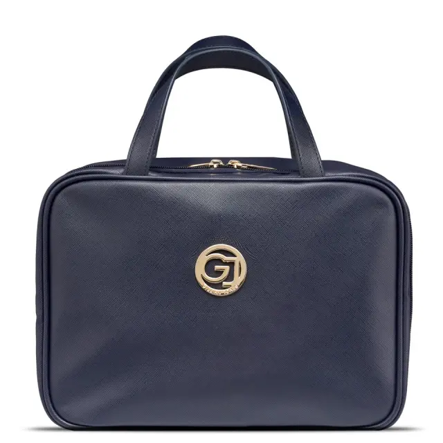 Gillian Jone- Organizer Cosmetic bag w. hangup functio- Dark blue PU