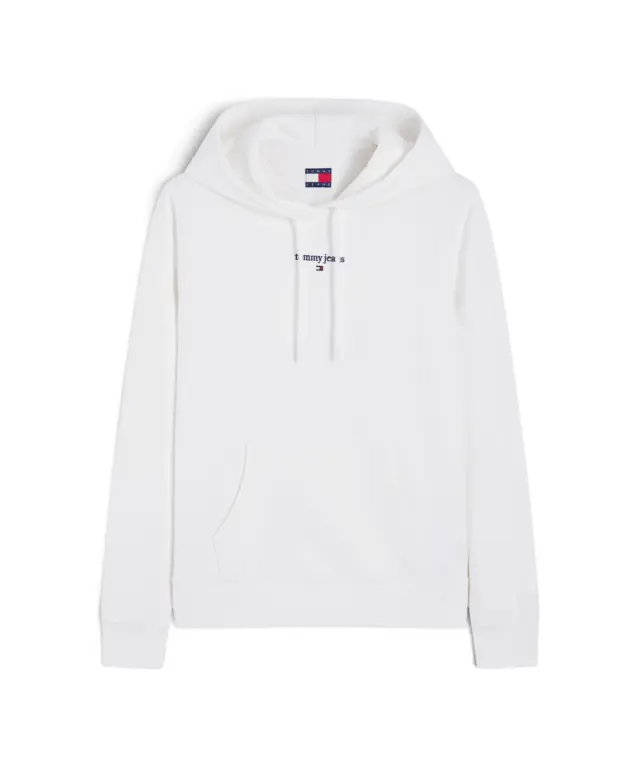 Tommy Hilfiger - Γυναικείο Φούτερ Classic Logo Regular Fit DW0DW23537-YBL Λευκό