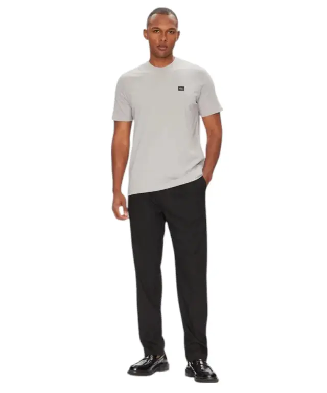 Calvin Klein - Ανδρικό T-shirt Cotton Badge Regular Fit LV04RC272G-RO2 Γκρι - 2XL 2
