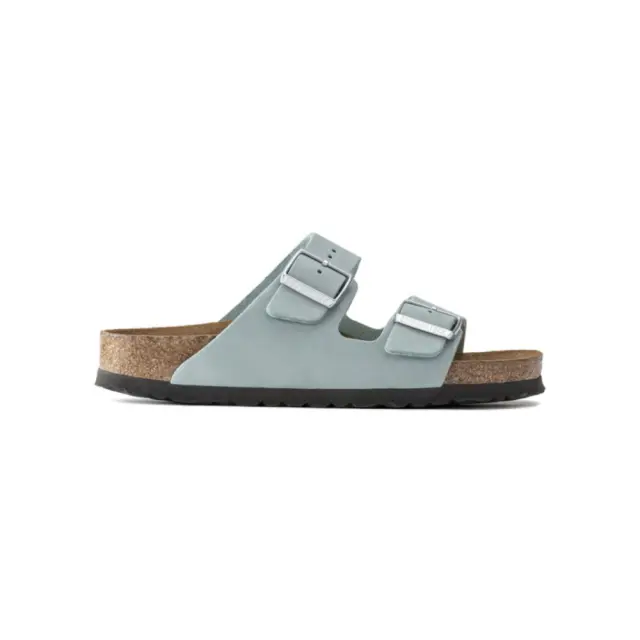Birkenstock Πέδιλα Unisex δέρμα Nubuck Μπλέ BIR/ARIZONA SOFT 1021446 F/AQUA
