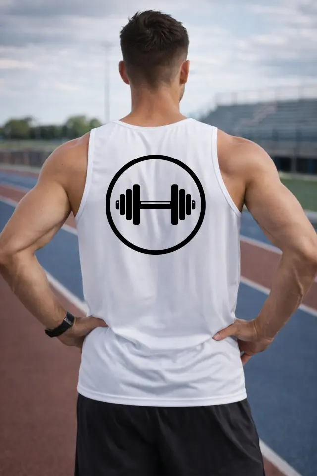 Αμάνικο Noshame® Λευκό Dry Fit - 182601 - XXL