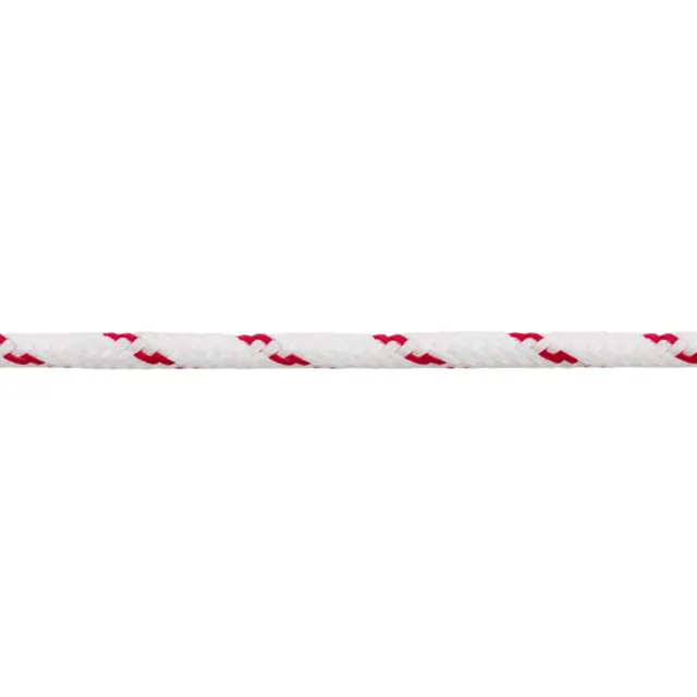 PP Σχοινί Διπλής Πλέξης Λευκό/Κόκκινο 10mm