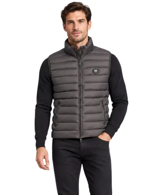 Cavalli Class - Ανδρικό Αμάνικο Μπουφάν Slim Fit WXT40BFT035-05051 Μαύρο