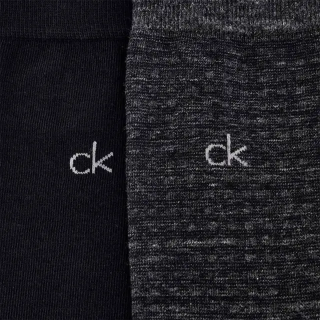 Calvin Klein Ανδρικές Κάλτσες Melange Grid - 2 Ζεύγη, Χρώμα Μαύρο - ONESIZE 3