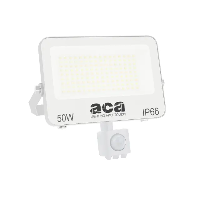 ΠΡΟΒΟΛΕΑΣ LED SMD ΛΕΥΚΟΣ ΜΕ ΑΙΣΘΗΤΗΡΑ 50W 3CCT 5000LM 185-260V RA>80 IP66 / N50CCTWS
