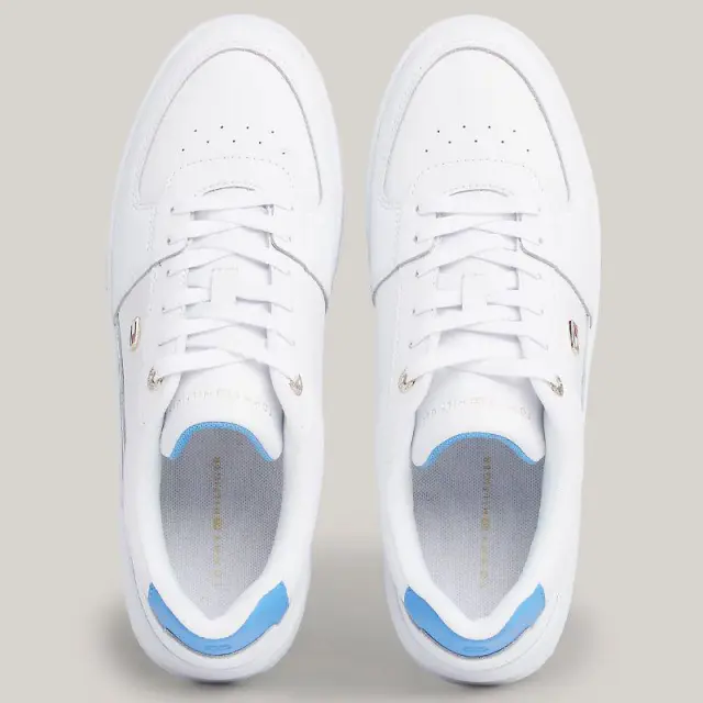 Tommy Hilfiger - Γυναικεία Sneakers Flag Basket FW0FW08081-0K7 Λευκό - 41 3