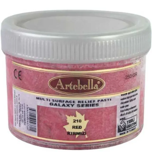 Artebella Πάστα Relief Galaxy Series 210 Red - 250gr