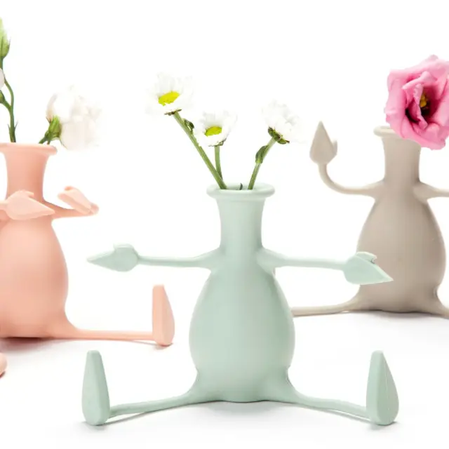 Peleg Design Ευλύγιστο Βάζο / Friendly Vase: Florino - Γκρι 3