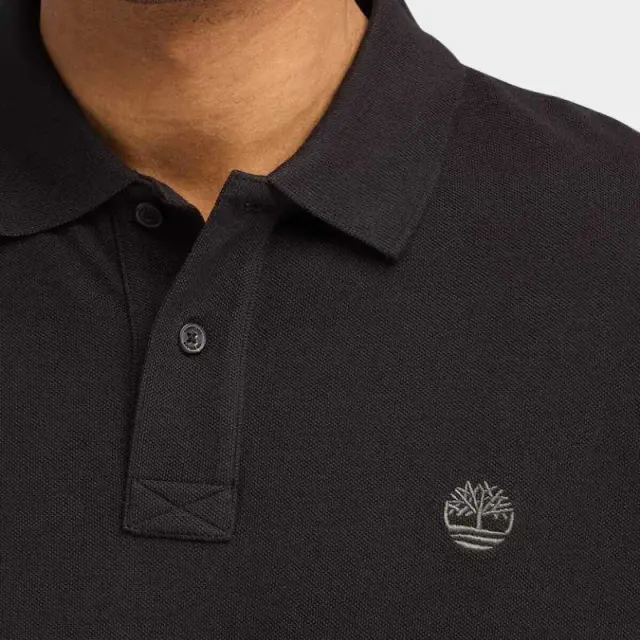 Timberland - Ανδρικό T-shirt Polo με Λογότυπο TB0A6VDP-001 Μαύρο - XL 3